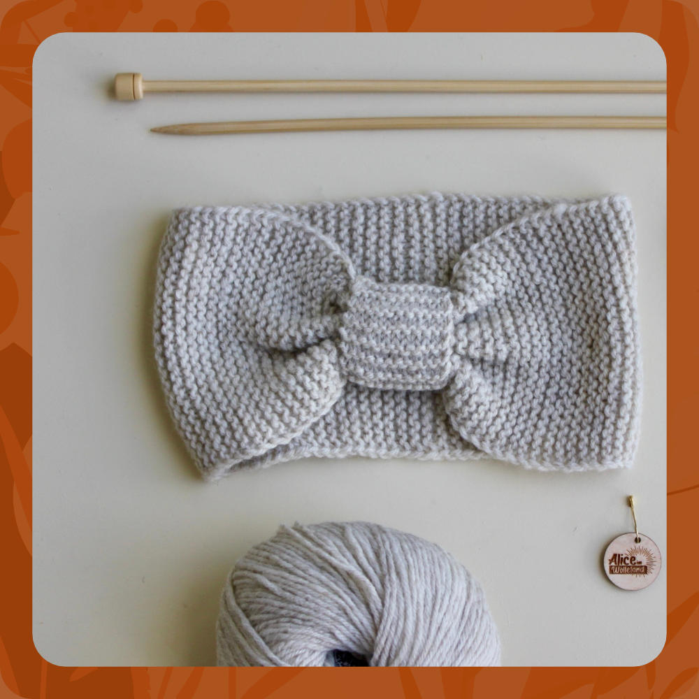 Strickset für Anfänger:in | KNIT ME Stirnband | Merinowolle