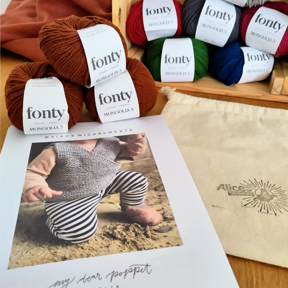 Strickset Wickeljacke | Maiah's Vest x Fonty Mongolia 5