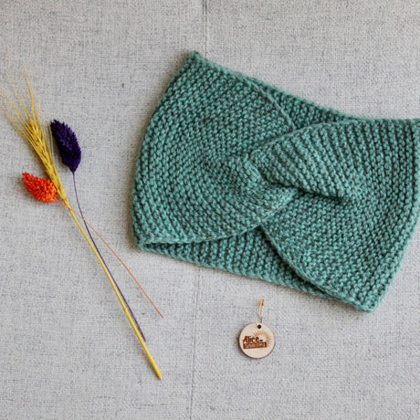 Strickset für Anfänger:in | KNIT ME Stirnband | Merinowolle