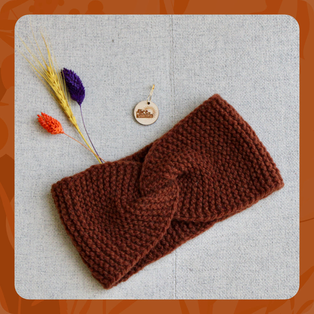 Strickset für Anfänger:in | KNIT ME Stirnband | Ethische und lokale Wolle