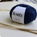 knaüel fonty nimbus merinowolle navy blau