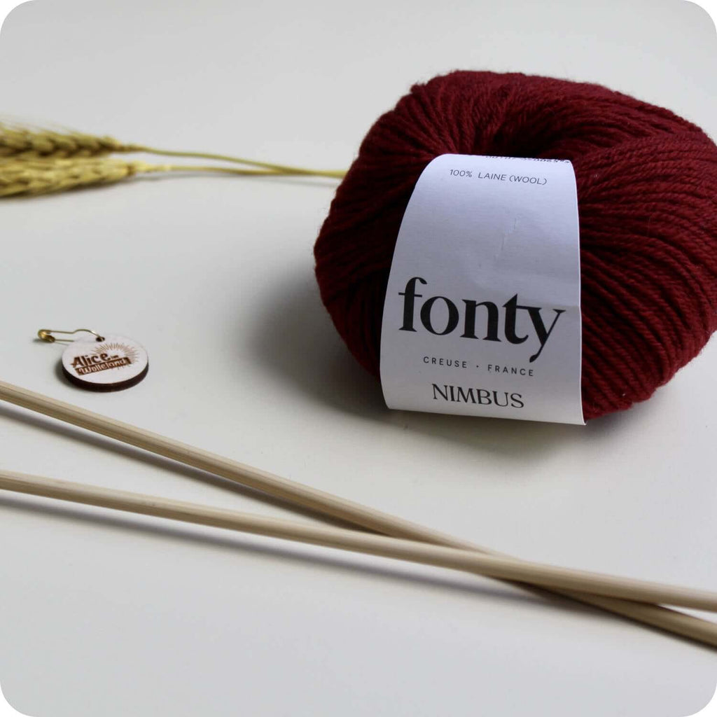 knaüel fonty nimbus merinowolle rot