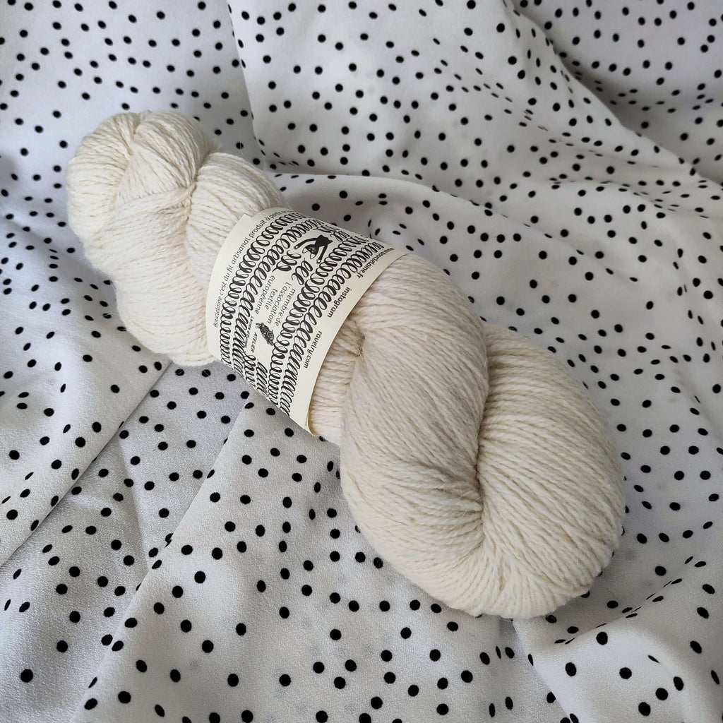 wolle merino angora bouclelaine weiß