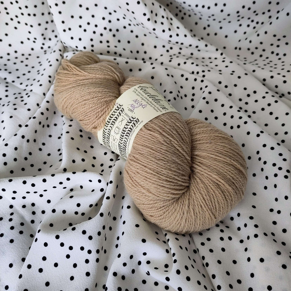 wolle merino angora bouclelaine weizen