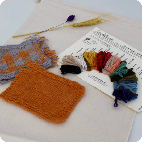 maschenprobe merino angora bouclelaine
