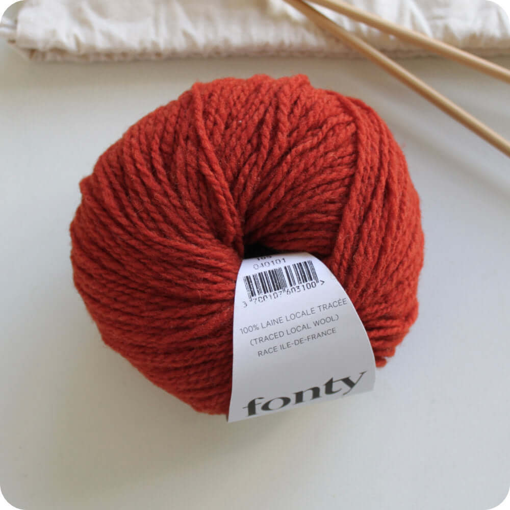knauel strickwolle fonty 1880 rot